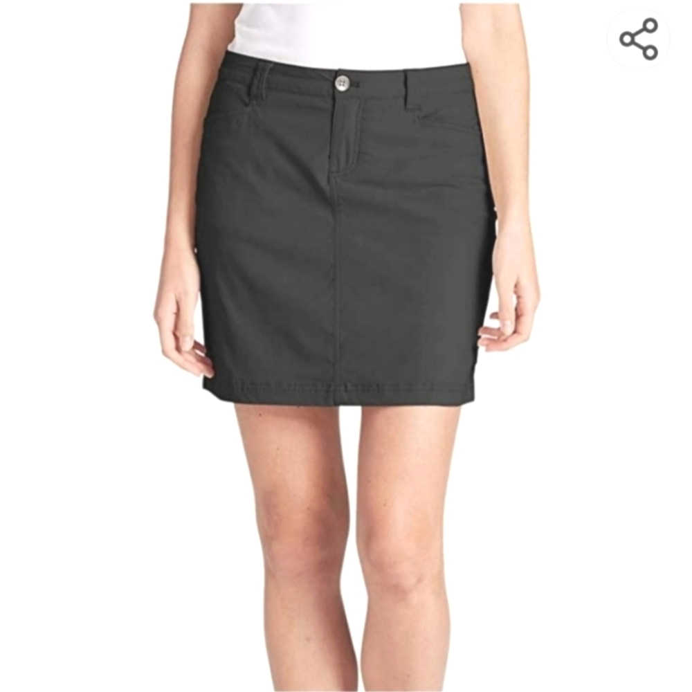 Eddie Bauer Horizon High Waisted Gray Skirt Hiking Gorpcore Shorts Skort Size 4